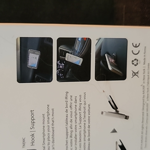 Brand NWT iRing Kickstand and hook support 2 in 1 black and silver New ❤️ my cat - Picture 8 of 12